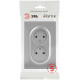 Розетка Эра Arktik 16-2107-03 без заземления двойная 2X2P 16А-250В алюминий Б0071683