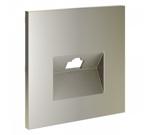 Накладка для розетки компьютерной RJ45 кат.6 Voltum S70 (шелк) VLS001304