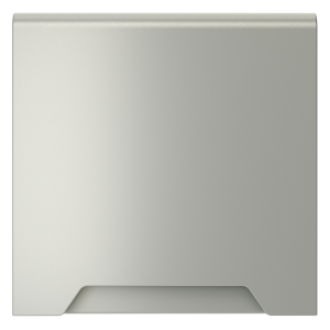 Накладка для розетки с заземлением, защитными шторками и крышкой Voltum S70 (сталь) VLS000805