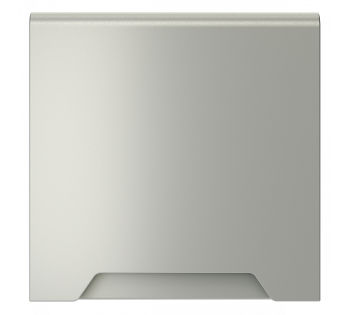 Накладка для розетки с заземлением, защитными шторками и крышкой Voltum S70 (сталь) VLS000805