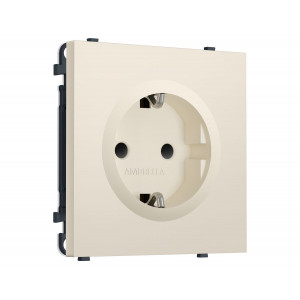Комплект механизма электрической розетки SIGMA Бежевый матовый 50Hz 2P+E с/з с/ш 16A-250V QUANT PRO Ambrella Volt MS327010 (SP3270, PR141)