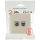 Розетка Эра Arktik 16-3110-04 комбинированная RJ45+TV шампань Б0070497