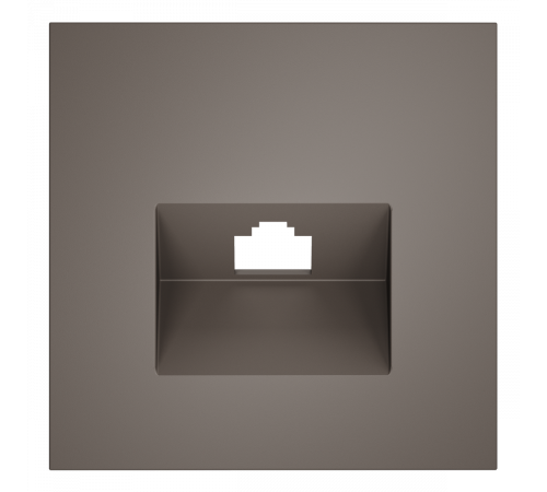 Накладка для розетки компьютерной RJ45 кат.6 Voltum S70 (капучино) VLS001314