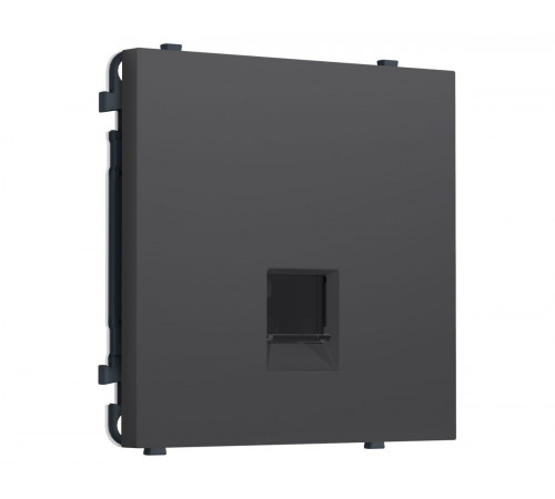 Комплект механизма телефонной розетки SIGMA Графит Мягкое касание RJ-11 Ambrella Volt MS912030 (SP9120, PR190)