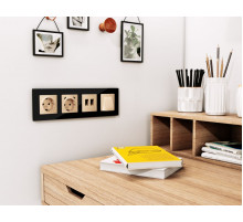 Комплект механизма компьютерной двойной розетки RJ-45 Ambrella Volt MA612110 (8P8C) CAT6 с автоматической защитной шторкой Alfa Шампань Quant