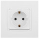 Розетка 2P+E Schuko Эра Elegance 14-2101-01М Б0065800