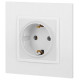 Розетка 2P+E Schuko Эра Elegance 14-2101-01М Б0065800