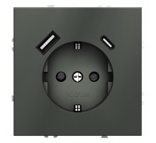 Розетка с USB, A+C Voltum S70 VLS040506