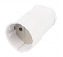 Розетка переносная 1-местная б/з Stekker PST10-30-200 пластик 250В 10А IP20 белый 50799