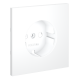 Накладка для розетки с заземлением Voltum S70 (белый матовый) VLS000602