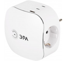 Разветвитель электрический ЭРА SP-3e-3USBAC-W на 3 розетки + 3 USB A+C с заземлением со шторками 16А белый Б0069081