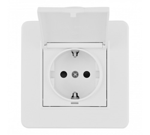 Комплект розетки с/з и шторками, защитной крышкой и рамкой Arte Milano SET16-1-41-1 white Комплект розетки с/з и шторками, защитной крышкой и рамкой Arte Milano SET16-1-41-1 white
