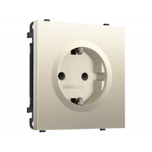 Комплект механизма электрической розетки SIGMA Шёлк 50Hz 2P+E с/з с/ш 16A-250V QUANT PRO Ambrella Volt MS547010 (SP5470, PR141)