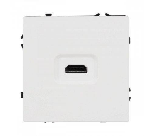 Механизм HDMI розетки Arlight SCT-NOBE-MHD1-SFPL-WH (Белый кварц) 061846