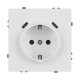 Розетка зк со шторками с USB тип C+С софт-тач белый кварц Arlight SCT-MUCC-SFPL-WH (250V, 16A) 061818(1)