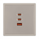 Механизм розетки с быстрой USB зарядкой Arlight SCT-NOBE-MUACC-SFPL-FC-CA (65W, QC3) 061835