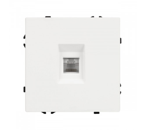 Розетка компьютерная софт-тач белый кварц Arlight SCT-MPC1-SFPL-WH (RJ-45, CAT6) 054304(1)