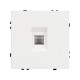 Розетка компьютерная софт-тач белый кварц Arlight SCT-MPC1-SFPL-WH (RJ-45, CAT6) 054304(1)