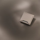 Накладка для розетки с заземлением защитными шторками и крышкой S70 Metal (платина) Voltum VLSM000810