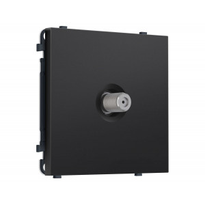 Комплект механизма TV розетки SAT SIGMA Черный матовый 5-2400MHz 3.5dB QUANT PRO Ambrella Volt MS813050 (SP8130, PR215)