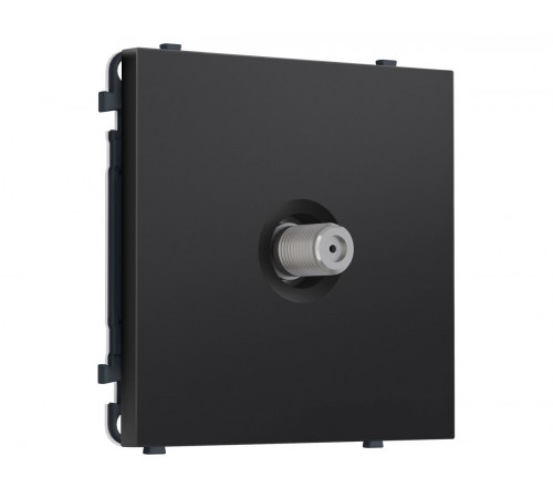 Комплект механизма TV розетки SAT SIGMA Черный матовый 5-2400MHz 3.5dB QUANT PRO Ambrella Volt MS813050 (SP8130, PR215)