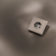 Накладка для розетки с заземлением S70 Metal (платина) Voltum VLSM000610