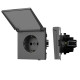 Механизм розетки влагозащищённый SCT-TENDO-MCP-SFPL-GR (230V, 16A) 054601
