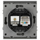 Розетка Эра Arktik 16-3110-06 комбинированная RJ45+TV графит Б0070499