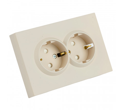 Розетка 2-местная с защитной шторкой Stekker Эмили с/з 250В 16А RST16-5114-08 кашемир soft touch 49908 Розетка 2-местная с защитной шторкой Stekker Эмили с/з 250В 16А RST16-5114-08 кашемир soft touch 49908