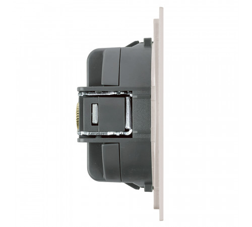 Розетка телевизионная 1-местная (механизм) 75 Ом 5-862МГц Stekker Мия RST00-3108-08 пудровый жемчуг 50479