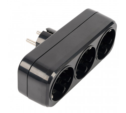 Разветвитель сетевой 3-местный Stekker 250V 16A ABS ADP16-23-20 50681