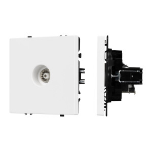 Механизм телевизионной розетки Arlight SCT-NOBE-MTV1-SFPL-WH (Белый кварц) 054292