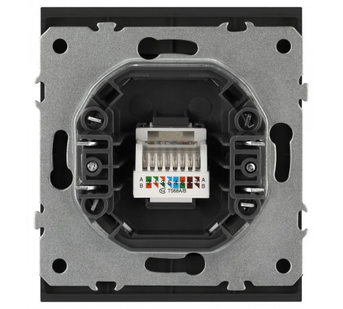 Розетка Эра Arktik 16-3107-05 информационная RJ45 антрацит Б0070478