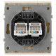 Розетка Эра Arktik 16-3108-04 информационная двойная 2XRJ45 шампань Б0070487