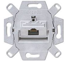 Комп. розетка, 1-ая, RJ45 Cat.6 (STP) UAE, экран. Jung UAE8UPOK6