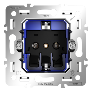 Механизм розетки с заземлением 16А Voltum S70 VLS0401M