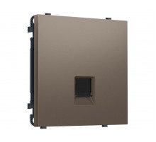 Комплект механизма телефонной розетки SIGMA Темная бронза матовый RJ-11 Ambrella Volt MS642030 (SP6420, PR190)