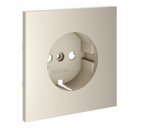 Накладка для розетки с заземлением Voltum S70 (кашемир) VLS000603
