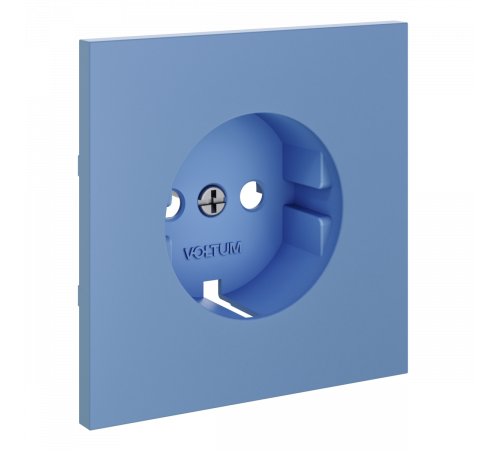 Накладка для розетки с заземлением Voltum S70 (деним) VLS000615