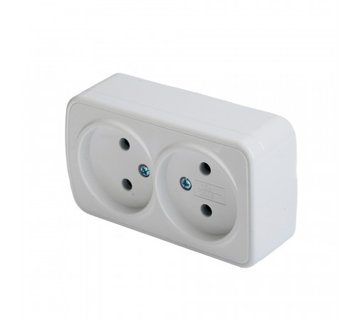 Розетка накладная 2-местная Stekker Basic PST10-502-20 50075 Розетка накладная 2-местная Stekker Basic PST10-502-20 50075