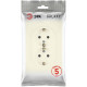 Розетка Эра Galaxy 15-2104-02 с заземлением двойная 2X2P+E Schuko 16А-250В IP20 слоновая кость Б0070679