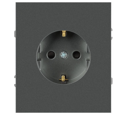 Розетка Эра Arktik 16-2101-06 с заземлением 2P+E Schuko 16А-250В графит Б0070419