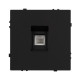 Розетка телефонная софт-тач черный оникс Arlight SCT-MTL1-SFPL-BK (RJ-11, 4C) 054301(1)