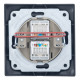 Розетка двойная компьютерная RJ45 скрытой установки IP20, черная 