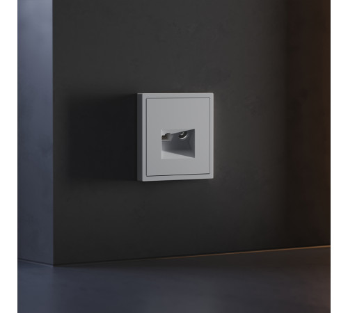 Накладка для розетки TV+RJ45 кат. 6 Voltum S70 (серый) VLS002716