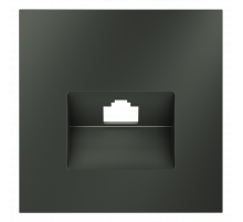 Накладка для розетки компьютерной RJ45 кат.6 Voltum S70 (титан) VLS001306