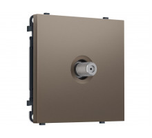 Комплект механизма TV розетки SAT SIGMA Темная бронза матовый 5-2400MHz 3.5dB QUANT PRO Ambrella Volt MS643050 (SP6430, PR215)