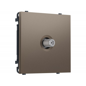 Комплект механизма TV розетки SAT SIGMA Темная бронза матовый 5-2400MHz 3.5dB QUANT PRO Ambrella Volt MS643050 (SP6430, PR215)
