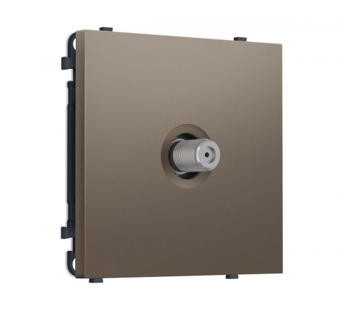 Комплект механизма TV розетки SAT SIGMA Темная бронза матовый 5-2400MHz 3.5dB QUANT PRO Ambrella Volt MS643050 (SP6430, PR215)
