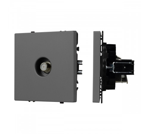 Механизм спутниковой розетки Arlight SCT-NOBE-MST1-SFPL-GR (SAT) (Серый базальт) 054299